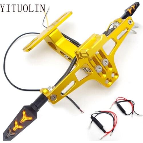 Motorcycle License Plate Frame Holder For APRILIA RS 125 RSV4 TUONO V4 SHIVER 750 RSV SXV SR 50 RS 50 PEGASO 650 SR 150 RS50