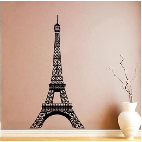 Interior Design Paris Decoration Tour Eiffel Wall Decal Eiffel Tower France Vinyl Sticker Room Living Room Decoration