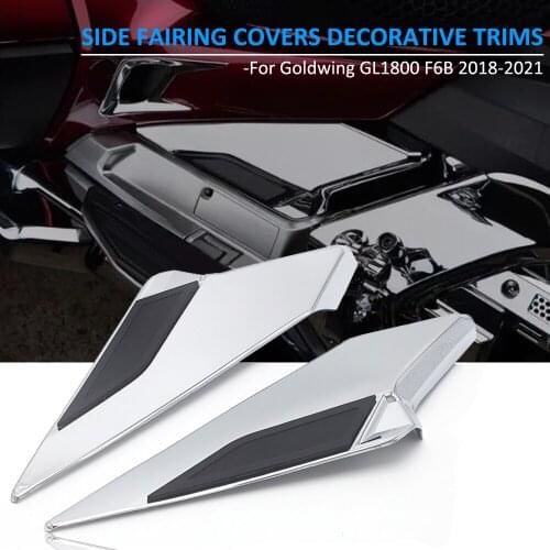 For Honda Goldwing 1800 GL1800 2018 2019 2020 Chrome Accessories Motorcycle Side Fairing Covers Decorative Trims