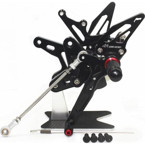For KAWASAKI ZX-R400 NINJA400 2018 CNC Adjustable Footrests Foot Pegs Rider Rearsets Foot Rest Pedal For Ninja 400 ZX R400