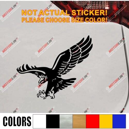 Eagle Hawk Decal Sticker Car Vinyl pick size color die cut no background
