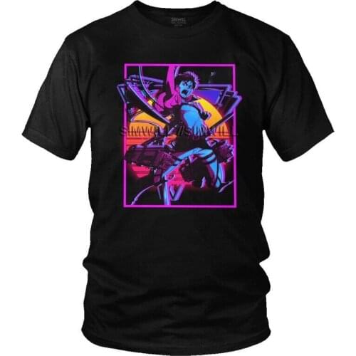 Vintage Attack On Titan T-Shirts Men Fashion T Shirt Short Sleeve Anime Manga Shingeki No Kyojin Tshirts Cotton Tees Top Clothes