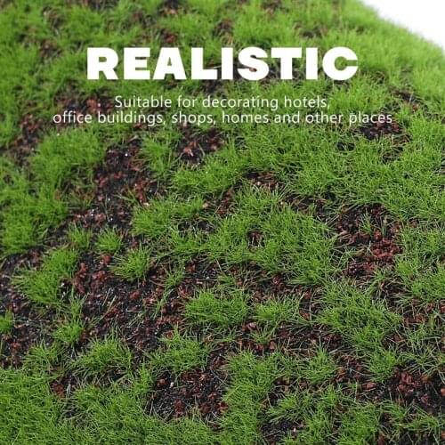 Micro Landscape Decoration Artificial Moss Turf Realistic Moss Grass Rug Fake Green Plant Multi-Purpose Home Garden Patio Decor