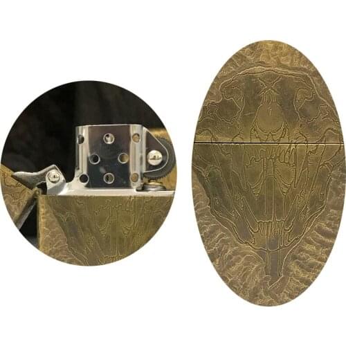 Saber-toothed tiger kerosene lighter pure copper hand-carved for old personality creativity