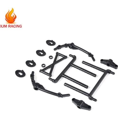 Front and Rear Car Body Mount Support Bracket Set for 1/5 HPI ROFUN BAHA KM ROVAN BAJA 5T 5SC Rc Car Racing Toys Parts