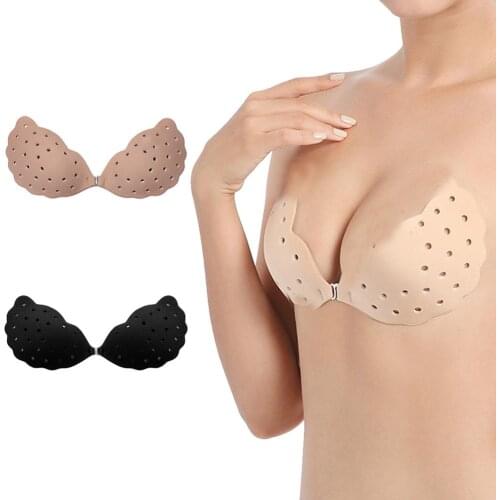 Sticky Bra Silicone Adhesive Push Up Invisible Strapless Bra Fly Bra Strapless Silicone Push Up Ude Adhesive Backless Bra Self