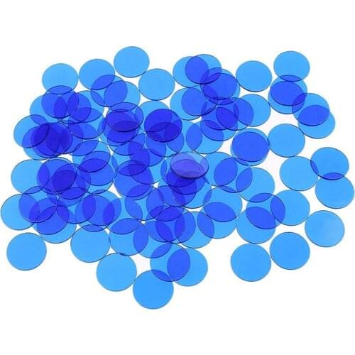 Montessori Materials Math Toys Plastic Colored 100pcs Disc Set Mathematics Counting Disc Educational Toys For Children MA0944H