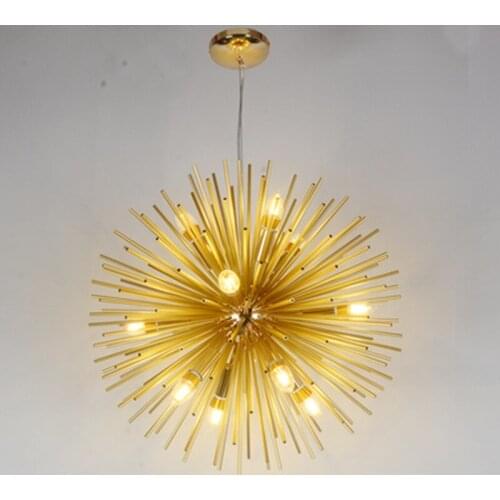 Nordic LED Chandeliers Lighting Sputnik Pendant Lamp Fixture for Restaurant Home Decor Chihuly Aluminum Dandelion Modern NEW