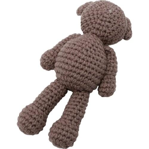 Newborn Baby Girl Boy Photography Prop Photo Crochet Knit Costume Bear +Hat Set