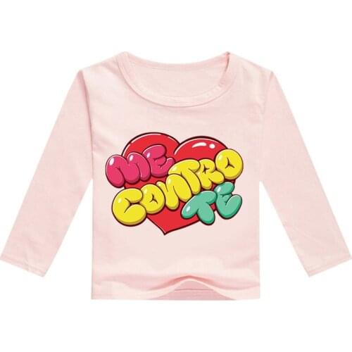 Cotton Me Contro Te Girls Tops Fashion Spring Clothes Kids Black Shirts O-Neck Cartoon Boys Long Sleeve Clothing Child T Shirt