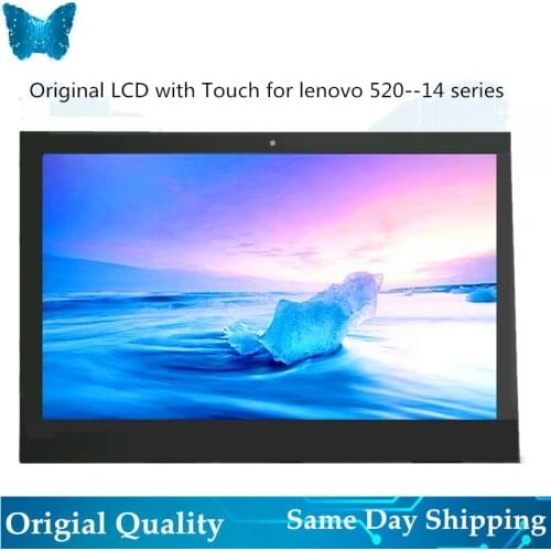 Original new LCD Screen for Lenovo Yoga 520-14 80X8 520-14IKB 14" Touch Digitizer Assembly with Frame NV140FHM