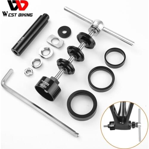 WEST BIKING Bicycle Bottom Bracket Bearing Remove Install Tool Road Bike BB Press Fit 24mm 30mm BB86 BB30 BB92 PF30 Repair Kit