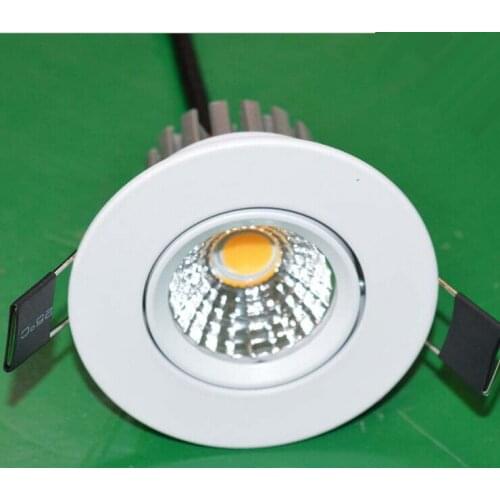 Dimmable LED Downlight 7W COB Led Ceiling Recessed Downlight Spot Light Super Bright Plafond Down Light Warm/Pure/Cold White