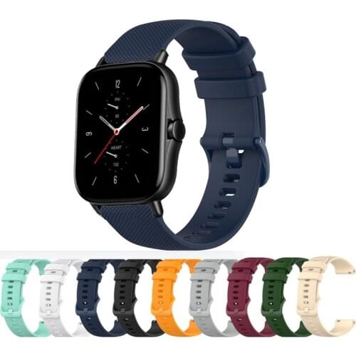 For Huami Amazfit GTR 2 2E 2Mini Wristband Bracelet 20mm Silicone Sport Replace Strap For Amazfit Bip/Bip S/Bip U Pro Watchband