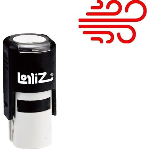 LolliZ Wind Self-Inking Rubber Stamp - Modern Symbol Series