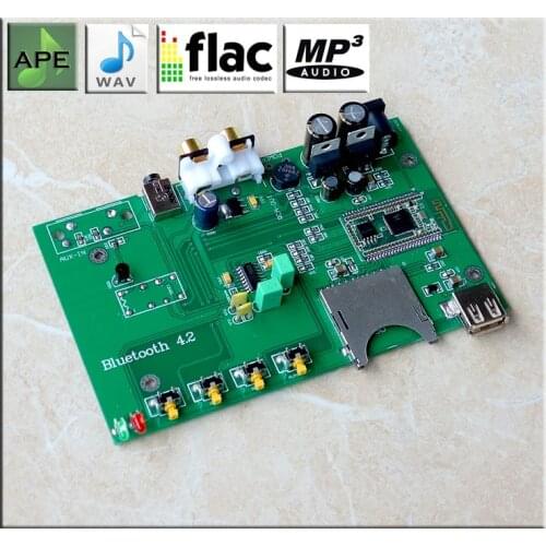 Assembly C15 Bluetooth 4.2 HiFi Lossless Player Board ESS9023 USB DAC Decoder Board Support SD card U Disk Play