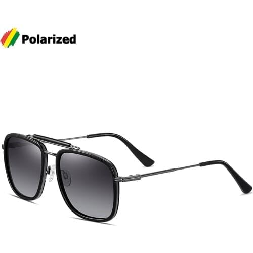 JackJad 2020 Classic Vintage Square HUCK Style TR90 Polarized Sunglasses With Hood Brand Design Sun Glasses Oculos De Sol 3366