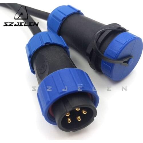 SP2110/SY2111, 5 Pin Waterproof Aviation Plug Socket Cable Connector IP68, LED outdoor waterproof Male and female connectors