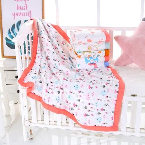 3 Layers Muslin Cotton Baby Blanket Gauze Newborn Receiving Blanket Bedding Infant Cotton Swaddle Towel Muslin Baby Blanket