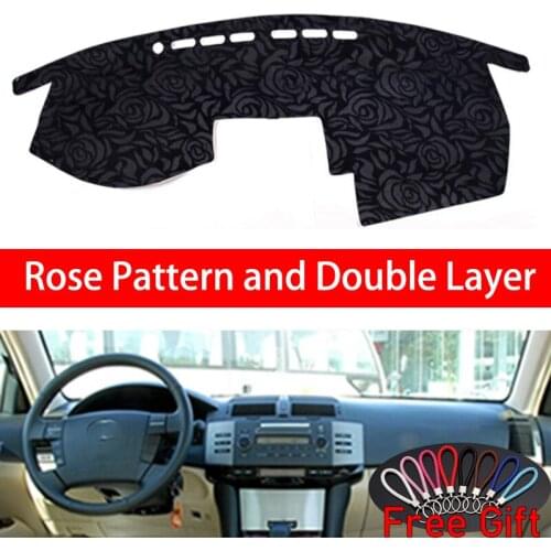 Rose Pattern For Toyota mark 2005 2006 2007 2008 2009 Dashboard Cover Car Stickers Car Decoration Car Accessories Car Decals