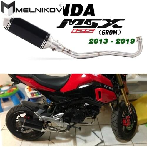 M3 Motorcycle Exhaust Full System Middle Pipe Muffler Slip On For Honda M3 MSX 125 MSX125 SF 2013 To 2020 Exhaust