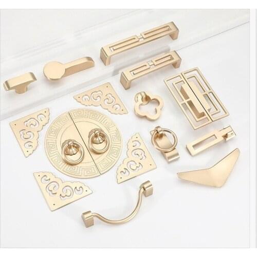 Gold Cabinet Knobs and Handles Luxury Gold Kitchen Cupboard Door Pulls European Drawer Furniture Handle Hardware