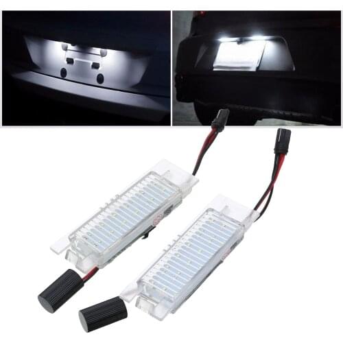 2 PCS 18 LED License Plate Light For Vauxhall Opel Corsa C D Astra H J Insignia