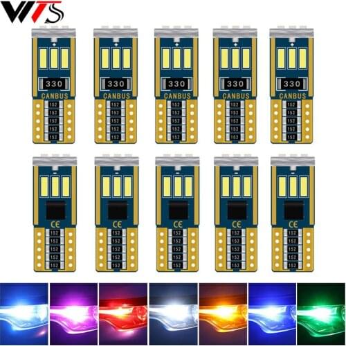 200PCS W5W 2825 161 T10 LED Bulbs 192 3014 9SMD 194 168 Car Interior Map Dome Lights Parking Door Auto Signal Clearance Lamps