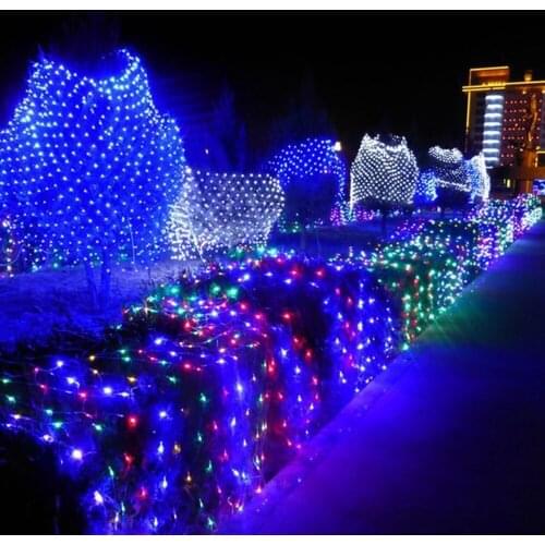 2019 Flashing String Lights Net Mesh Waterproof Fairy Light Romantic Festival for Landscape Lamp Drop Shipping