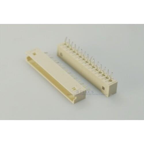 500pcs 15 Pin 2.0mm 0.079" Pitch Wire-to-board Header Male Vertical Through Holes PCB Single Row Cross 53014 125V Lock 180 PCB