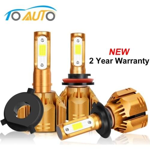 Car Headlight H7 Led H1 H3 H4 H8 H11 Led Bulbs HB4 HB3 H13 9004 9007 9012 COB 60W 9000LM 6000K White Auto Lights Headlamp