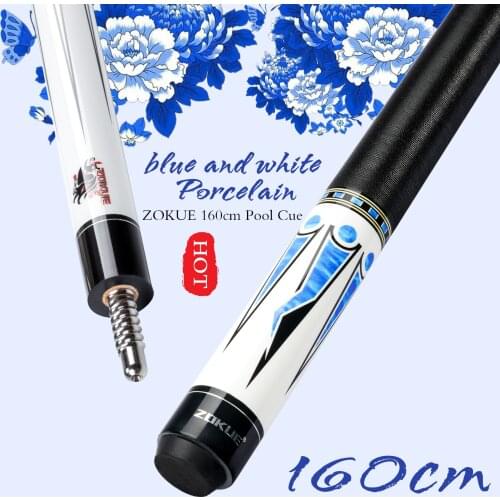 ZOKUE Billiard Cue 160cm 12.75mm Radial Pin Pool Cue Stick Featured Canadian Hard Maple Pool Cue Stick With Case For Tall Man