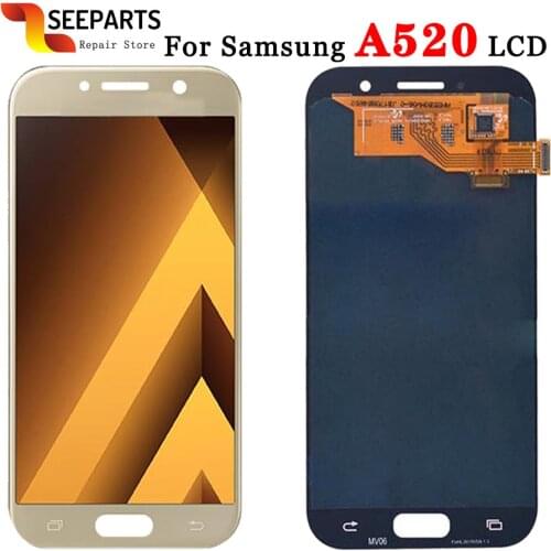 5.2" For SAMSUNG GALAXY A5 2017 LCD A520 A520F SM-A520F Display Touch Screen Digitizer Assembly Replacement For SAMSUNG A520 LCD