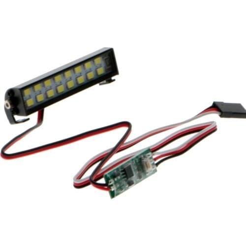 For Traxxas Trx4 Axial SCX10 RC Crawler LED Light Bar Spotlight for Traxxas Trx4 Axial SCX10 90046 D90 Tamiya CC01 KM2 Body Shel