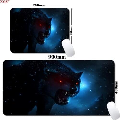 XGZ Wild Animal Wolf Game Mouse Pad Player Csgo Accessories Table Mat Best Seller Large Boys Pad 400x900mm 300x800mm Best Seller