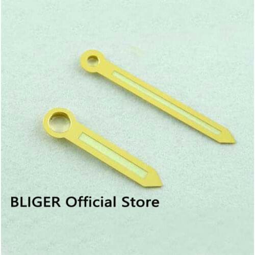 Classic High quality golden edge luminous watch hands fit for eta 6497 6498 ST 3620 3600 hand winding movement H10