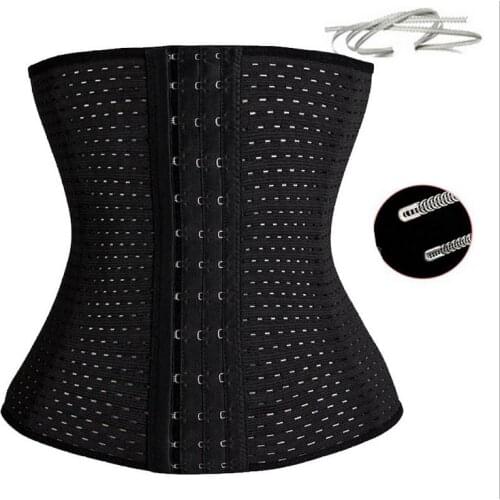 Waist Trainer Belt Corsets Steel Boned Body Shaper Women Postpartum Belly Band Sexy Corset Bustiers Breathable Modeling Strap