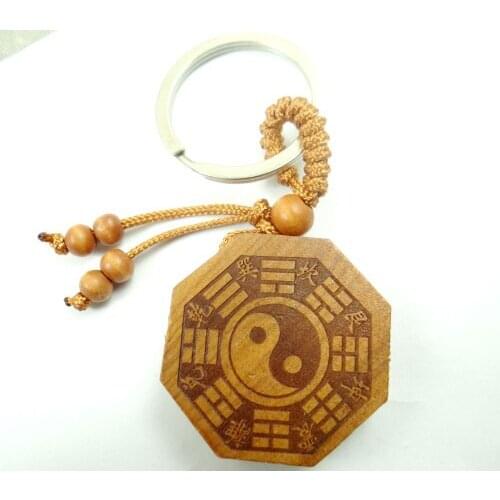 Mahogany Three-dimensional Engraving Key Chain Lifelike Gossip Pendant Key Ring Jewelry Gift For Car Accessories L28