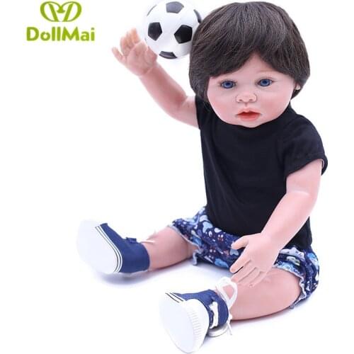 43cm bebe boy reborn bonecas Lifelike Full Body Vinyl Silicone Reborn Baby Dolls toys for children gift can bathe boneca
