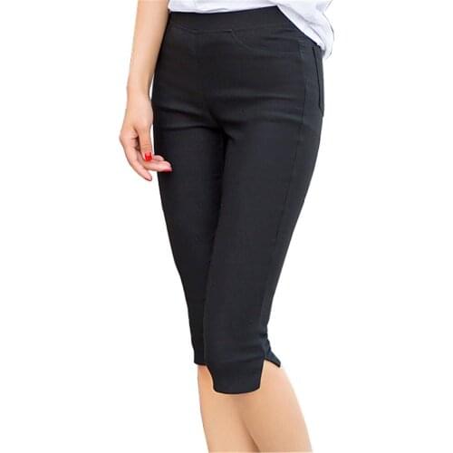 New black white mid calf Leggings Women fashion Pants Legging Leggins Jeggings Legins summer Autumn Korean clothing