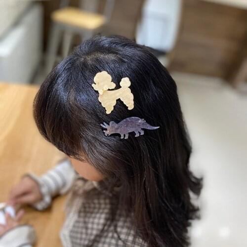 Mi Dairy Brand 2020 New Arrival Seventeen Colors Teddy Dog Alligator Clips Lovely Temperament Hairpin