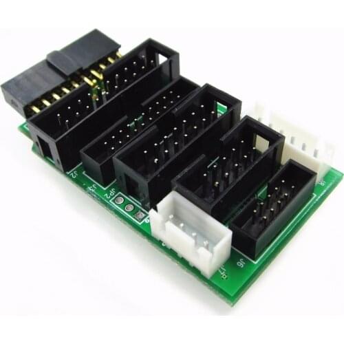 New 5PCS/LOT Multi-function switching board Support jtag jlink v8 v9 ulink2 st-link arm stm32