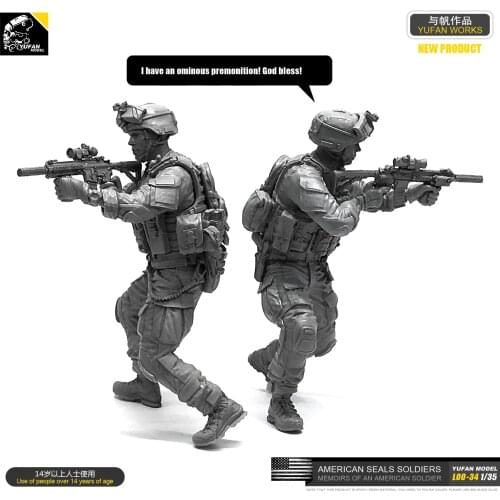 1/35 Resin Figure kits US Soldier model Soldierself-assembled LOO-34