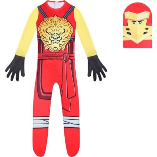 New childrens one-piece performance costume cosplay ninja clothes carnival festival Halloween childrens costume 2-8 years old