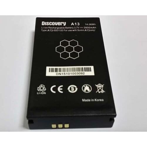 Original discovery A13 phone battery 3800mah for discovery A13 Waterproof Phone-free shipping