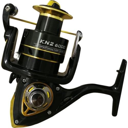 KAWA Fishing Reel Spinning Wheel Trolling Lure Reel 10+1 Bearings Ratio 4.2:1 Metal Alloy Spool Rubber Handle Knob