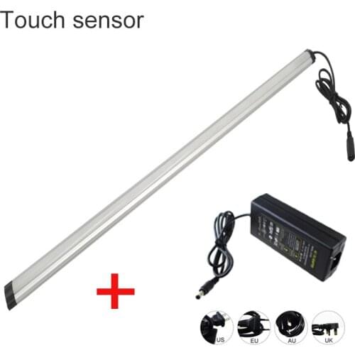 30cm/50cm 12V 8W/10W led bar sensor light detector Touch switch with DC connect under cabinet lamp for Cabinet Kitchen Lighting