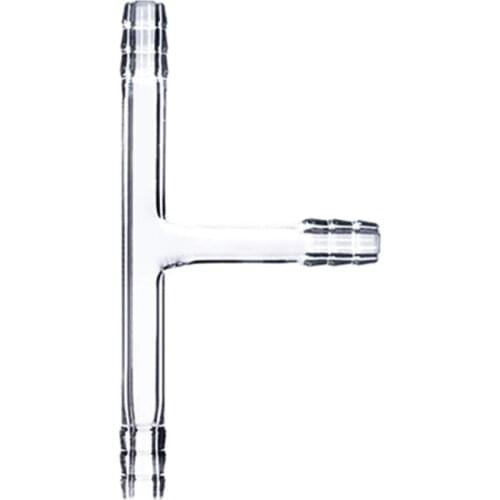 Glass T Connector Tube,10MM Hose Connection,Lab Tee Adapter,Chemistry Glassware