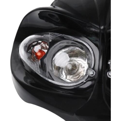 Universal Motocross Headlight Fairing Head Lamp High / Low Beam Dual E7CA