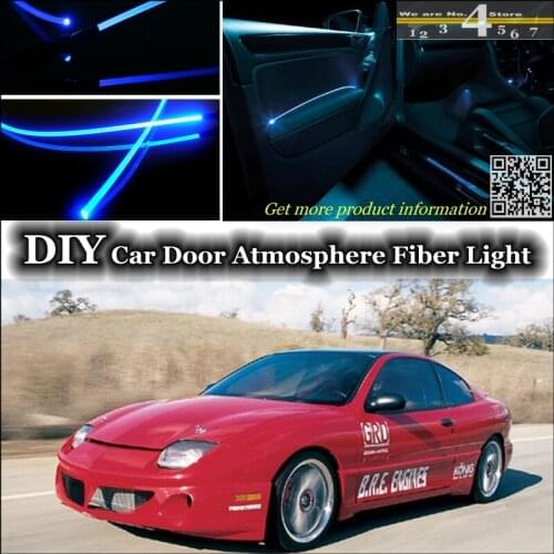 Interior Ambient Light Tuning Atmosphere Fiber Optic Band Lights For Pontiac Sunfire 1995~2005 Inside Door Panel illumination